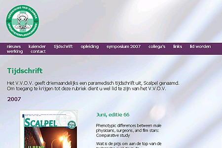 website Vlaamse Operatieverpleegkundigen